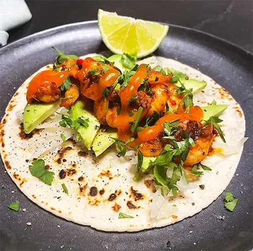 prawn tacos